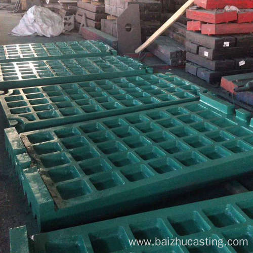 Manganese Steel Jaw Crusher Fixed Jaw Plates